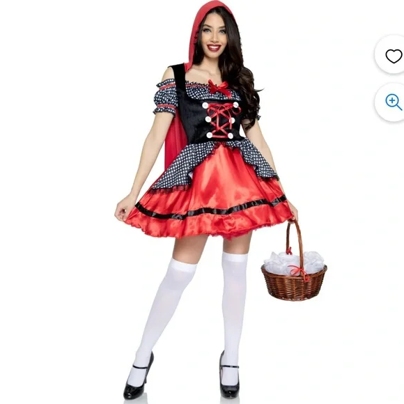 Wonderland Women's Miss Riding Hood Female Adult Red Halloween Dress Cos… - Picture 1 of 10